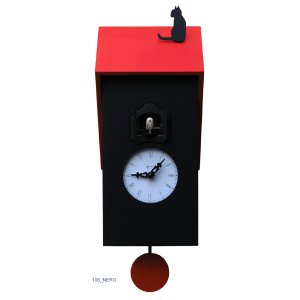 画像1: pirondini『ピロンディーニ』cuckoo clock collection　106_Black-redroof　正規品