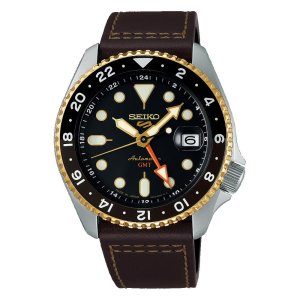 画像1: SEIKO[セイコー] 5 SPORTS [5スポーツ] SKX series　SBSC020　メカニカルGMT　 レザーバンド　メンズモデル　正規品