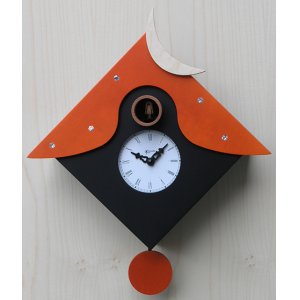 画像: pirondini『ピロンディーニ』cuckoo clock collection　104-black-orangeroof　正規品