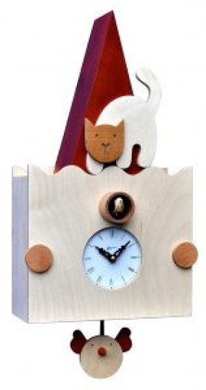 画像1: pirondini『ピロンディーニ』cuckoo clock collection 112micio　正規品 (1)