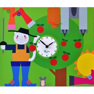 画像: pirondini『ピロンディーニ』wall clock collection　093-Puss_in_boots　正規品