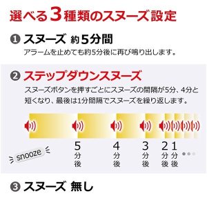 画像4: SEIKO[セイコー] セイコークロック　SQ323W　電波クロック　温湿度表示　電子音アラーム　正規品 (4)